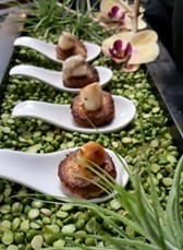 Amuse-bouches raffinés illustrant les tendances culinaires 2026.
