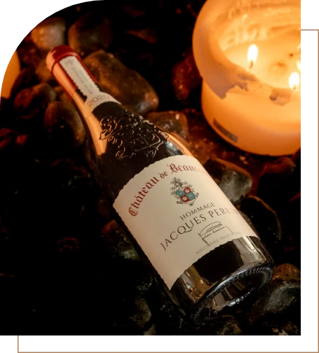 Bouteille de vin haut de gamme pour événements traiteur à Genève